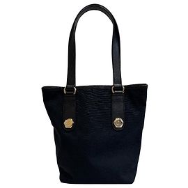 Gucci 153361 GG Pattern Black Tote Bag Black