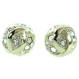 Orecchini a sfera in metallo con motivo a stella e cuore Chanel B25P ABF219 D'oro