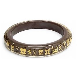 Pulsera Inclusion TPM Monogram M65867 de Louis Vuitton Castaño Dorado Otro