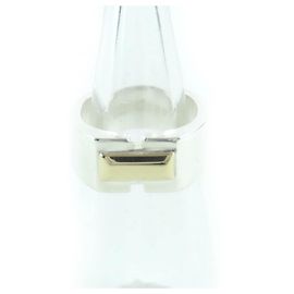 Anello secchiello vintage Hermès Argento D'oro