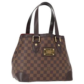 LOUIS VUITTON Borsa Tote Hampstead PM Damier Ebene N51205 LV Auth 163885V Damier ebene