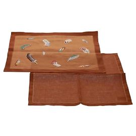 Hermès HERMES Sousprato em Lona Marrom Auth 165512M Marrom