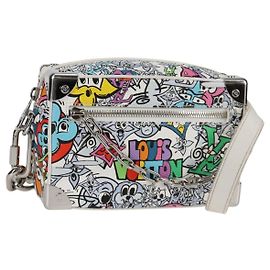 LOUIS VUITTON Bolsa Mini Soft Trunk Monogram Comics M82008 LV Auth 124897SM Multicolor