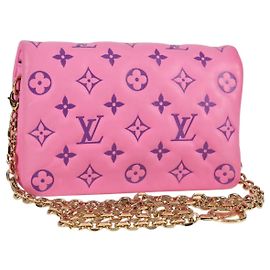 LOUIS VUITTON Pochette Coussin Monograma Bolsa de Ombro Rosa M80745 LV Auth 126599SAM Rosa