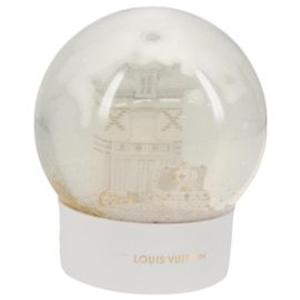 LOUIS VUITTON Vivienne Schneekugel Nur für VIPs Klar Weiß LV Auth 129009SAM Weiß Andere