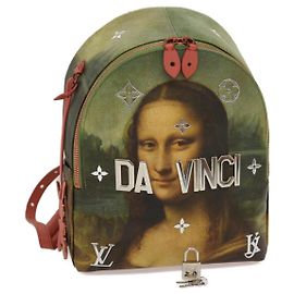 LOUIS VUITTON Masters Collection DaVinci PalmSprings Backpack M43375 Auth 67487SM Multiple colors