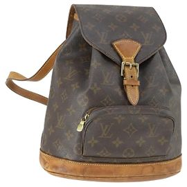LOUIS VUITTON Monogram Montsouris MM Backpack M51136 LV Auth BA9748A Monogram