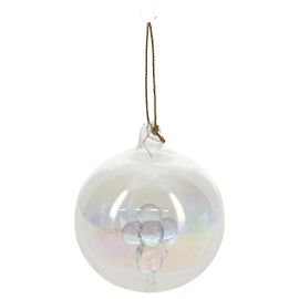 LOUIS VUITTON Vivienne Ornament Glass Snow Globe Glass Clear LV Auth bs30003SM Other