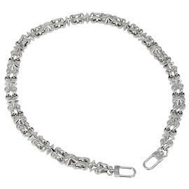 LOUIS VUITTON For Dauphine Shoulder Strap Stainless Steel Silver LV Auth 152700SAM Silvery