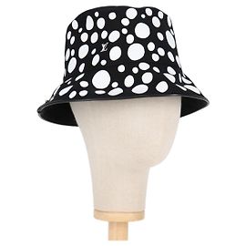 LOUIS VUITTON Sombrero Infinity Reversible LVxYK Negro M7072S Auth 138968SAM Negro