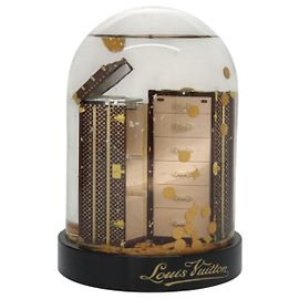LOUIS VUITTON Wardrobe Trunk Snow Globe 2009 limited year Clear LV Auth 100750M Other