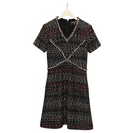 CHANEL Mono de Tweed Marino CC Auth BA2161M Azul marino