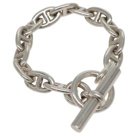 Hermès Bracciale Chaine d'Ancre MM HERMES Ag925 14 Link Argento Auth 134933SM Argento