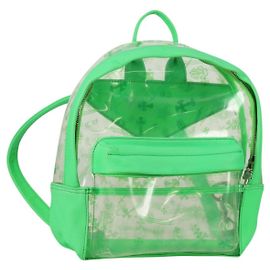 Sac à dos PVC BACK TO SCHOOL Chrome Hearts en cuir vinyle vert Auth 134877SAM Vert