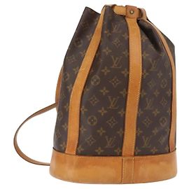 LOUIS VUITTON Bolsa de Ombro Monogram Randonnee PM M42243 LV Auth 149527A Monograma