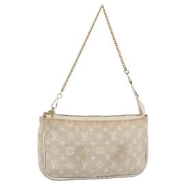 LOUIS VUITTON Mini Lin Mini Pochette Accessoires Pouch Dunne Auth 153515A Other