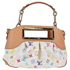 LOUIS VUITTON Bolso de Hombro Judy PM Monograma Multicolor Blanco M40257 Auth BA3564SAV Blanco
