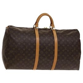 LOUIS VUITTON Bolsa Boston Monogram Keepall 60 M41422 LV Auth 138729V Monograma