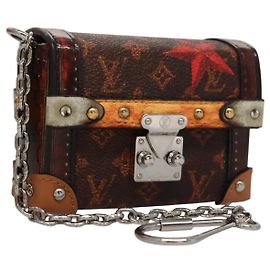 LOUIS VUITTON Monogram Essential Trunk Charm M63779 LV Auth 113416SAM Monogram