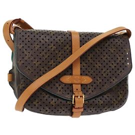 LOUIS VUITTON Bolsa de Ombro Monogram Perfo Saumur 30 M93998 LV Auth 49620SAV Monograma