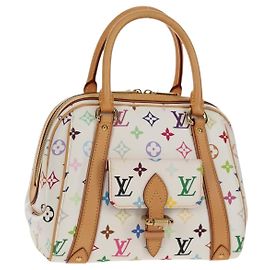 LOUIS VUITTON Sac à main Priscilla Monogram Multicolore Blanc M40096 Auth 148523SAM Blanc