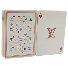 LOUIS VUITTON Multicolor Playing Cards Black White LV Auth 155330SAM Black White