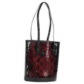 LOUIS VUITTON Borsa a Spalla Monogram Lace Bucket PM Nera M20352 LV Auth BA8977SAM Nero Monogramma