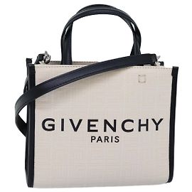 Sac à main GIVENCHY en toile 2 en 1 blanc Auth 73396V Blanc