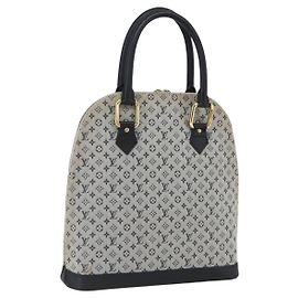 LOUIS VUITTON Mini Alma Haut Borsa a Mano Monogramma Blu M92202 LV Auth ep13315A Blu