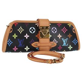 LOUIS VUITTON Sac à épaule Shirley Monogram Multicolore Noir M40050 Auth 121182SAV Noir