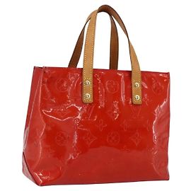LOUIS VUITTON Monogram Vernis Reade PM Sac à main Rouge M91088 LV Auth ka2020 Rouge