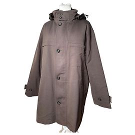 Parka Vintage Burberry Marrón L Castaño