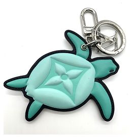 Louis Vuitton Monogram Green Turtle Bag Charm Keyring Green