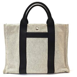 Bolsa Hermès Sac Arne MM em lona Negonda e couro Outro