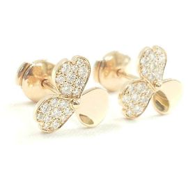 Boucles d'oreilles en diamant en papier fleur en or rose 18K Tiffany & Co. Autre