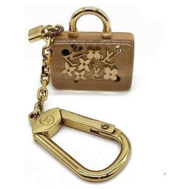Porte-clés Inclusion Speedy Louis Vuitton Beige