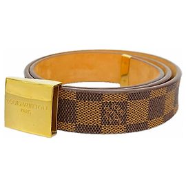 Louis Vuitton Damier Gürtel in Ebenholz Damier ebene