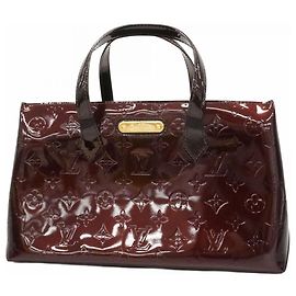 Louis Vuitton Vernis Wilshire PM Tote Bag Bordeaux