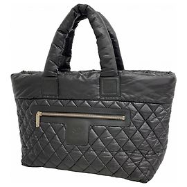 Chanel Coco Cocoon Nylon Tote Bag Schwarz