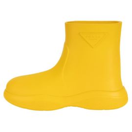 Botas de lluvia Prada Botines de goma Amarillo soleado Mujer EU 37 Amarillo