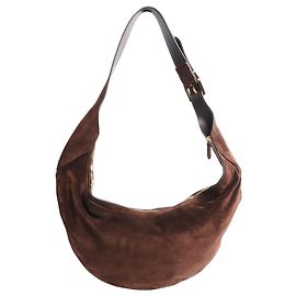 Khaite Brown suede shoulder bag Brown