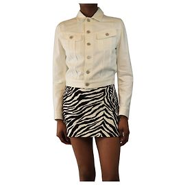 Ralph Lauren Chaqueta de denim blanca - talla S Blanco
