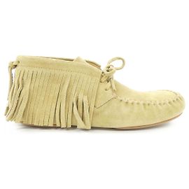 Chaussures en cuir Loewe Beige