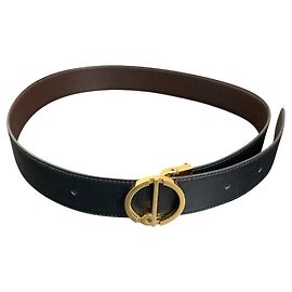 Alfred Dunhill Dunhill Leather Belt Black