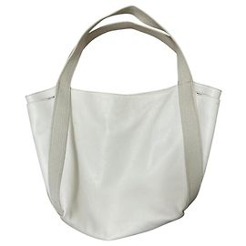Autre Marque Bolso tote de cuero GIANNI CHIARINI ASIA Blanco