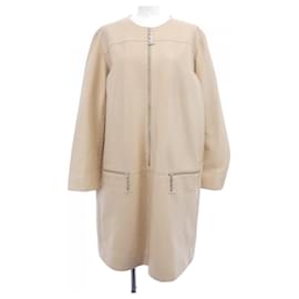 Hermès Hermes Lederkleid Beige