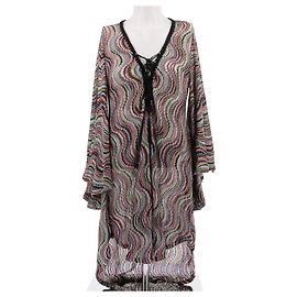Vestido Missoni Rosa de Algodón Multicolor Talla 42 Rosa