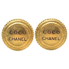 Orecchini a Clip Logo Coco Chanel D'oro