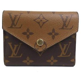Louis Vuitton Monogram Reverse Tri-fold Wallet Brown Monogram