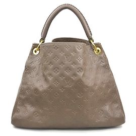 Borsa a Spalla Monogram Empreinte Louis Vuitton Marrone